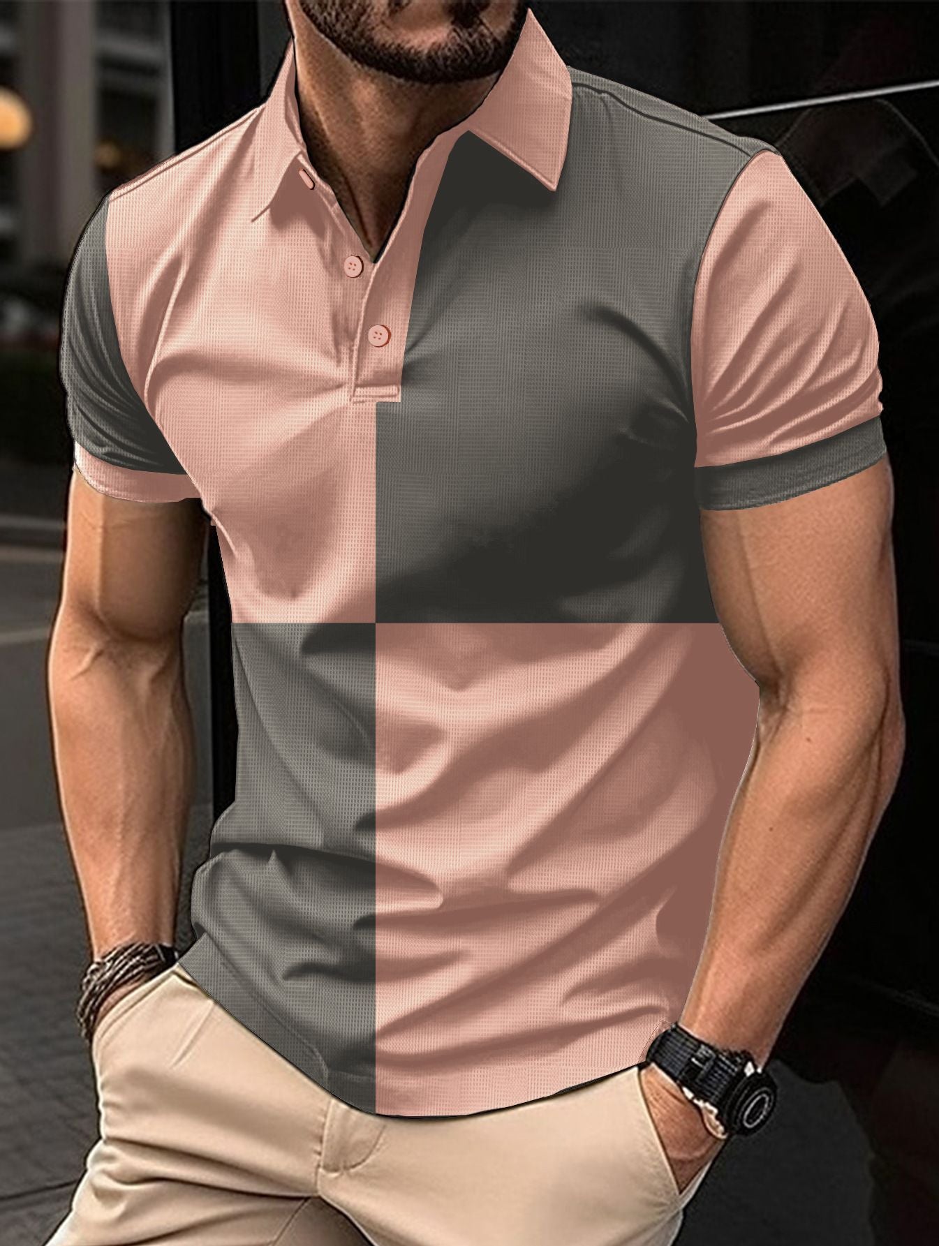 Casual Sports Short Sleeve Polo Shirt Men Clothing