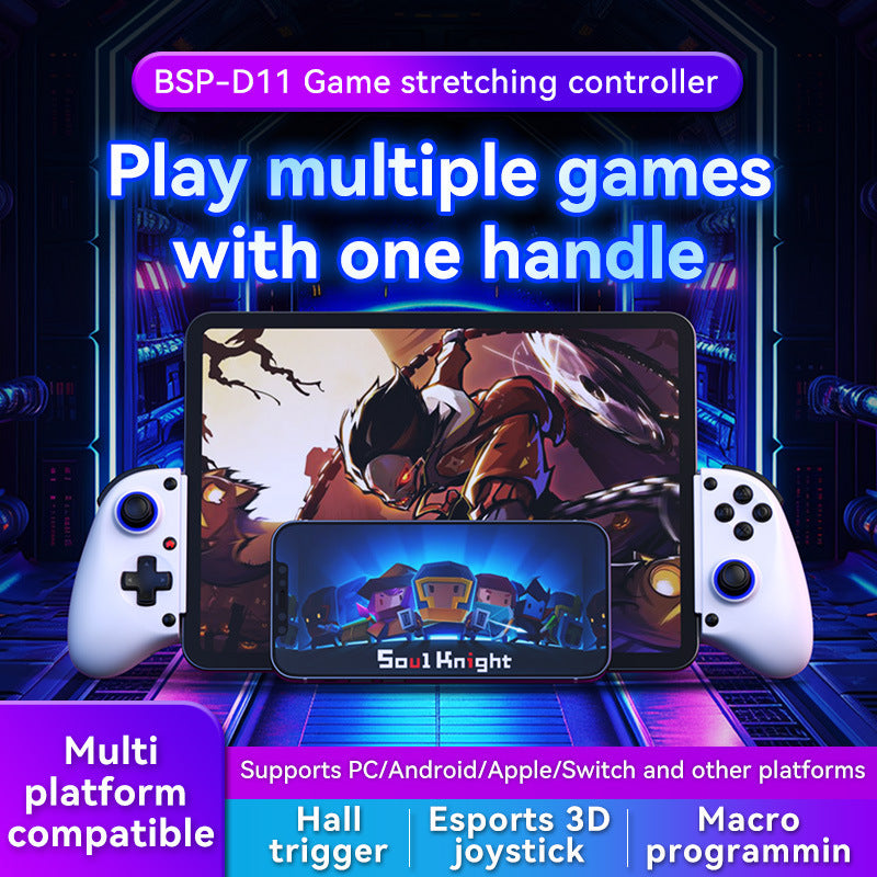 Wireless Bluetooth D11 Mobile Game Stretch Handle with Type-C Interface