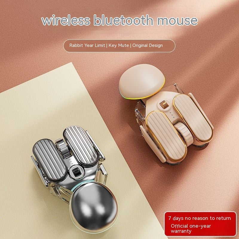 Science Fiction Wireless Bluetooth Dual-Mode Rechargeable Mute Mouse for Laptop Office