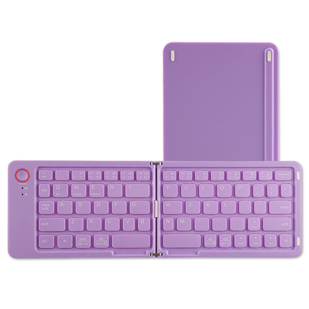 Wireless Bluetooth Mini Portable Double Folding Keyboard for Notebook, Computer & Cellphone