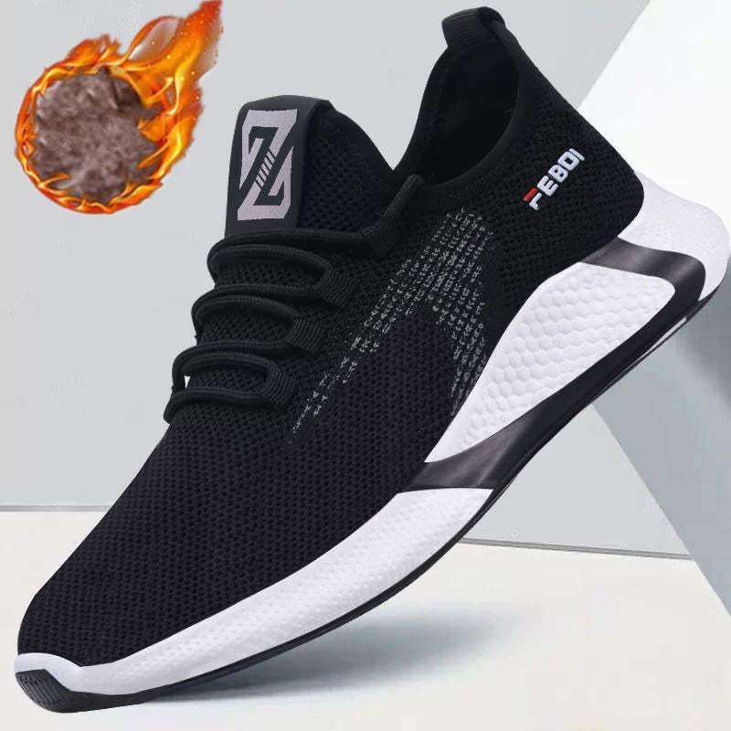 Chaussures de sport décontractées en velours grandes tailles pour hommes Automne Hiver