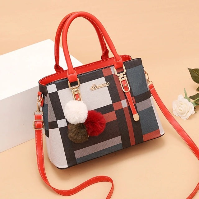 Sac bandoulière en cuir PU avec nœud, collection automne