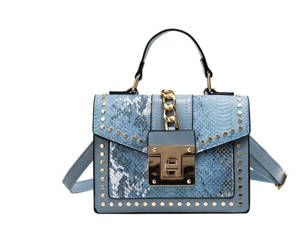 Alligator PU Women Shoulder Bag 21x15x9cm
