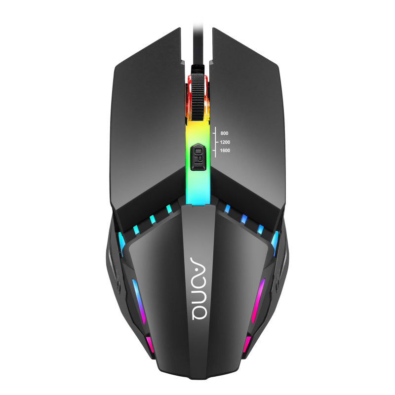 M3 Wired USB Mouse 800-1600 DPI, 124x63x39mm