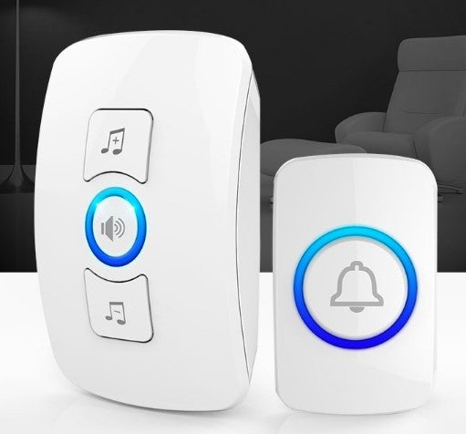 Sonnette de maison sans fil avec télécommande et 32 mélodies