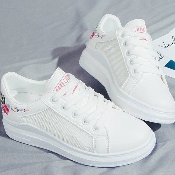 Chaussures en filet à mailles respirantes blanches pour femmes, tailles 35-40