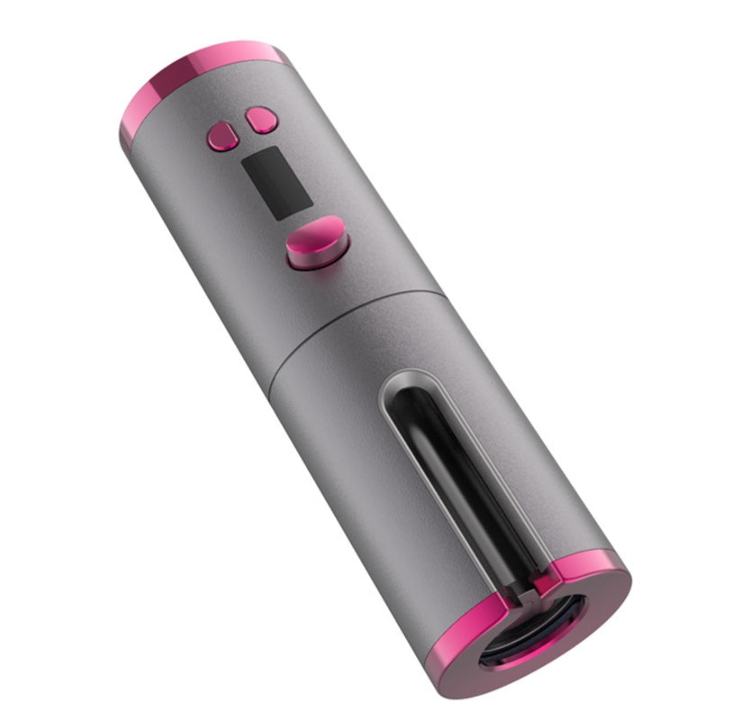 Wireless USB Curling Iron with 6-Speed Temperature & Timer Settings