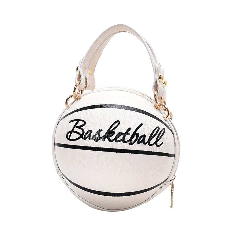 Sacs ronds personnalisés en polyuréthane avec fermeture éclair pour le basketball et le football féminin