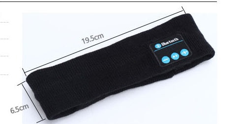 Wireless Bluetooth Music Headband with Built-In Mic and Rechargeable Battery