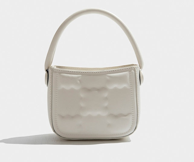 Sac carré en PU pour femme avec fermeture magnétique et bandoulière unique