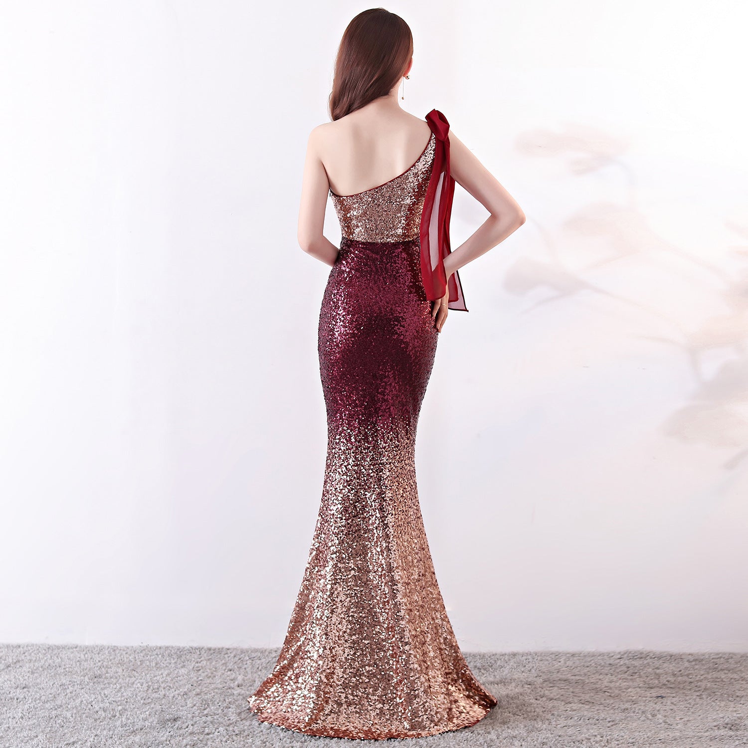 Long Slim Fit Party Banquet Dress