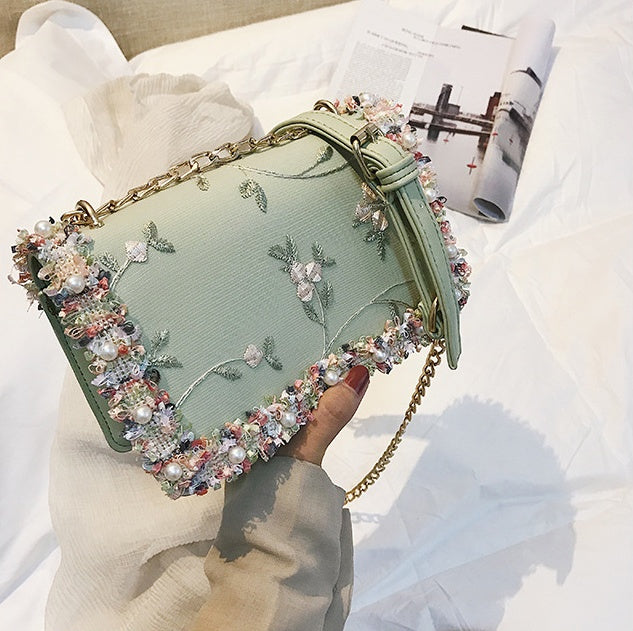 Wild Messenger Chain Shoulder Bag 13x7.5cm with 125cm Strap