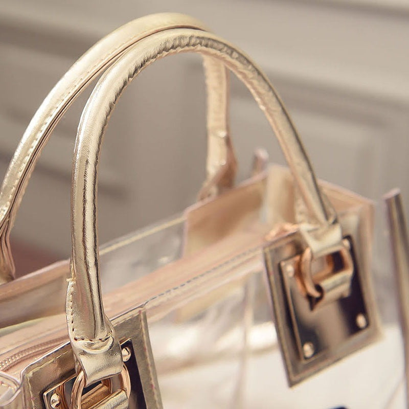 Sac transparent en PVC « Mère et enfant » 20x26x12cm