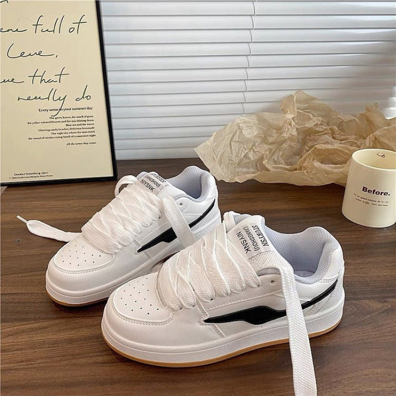 Dopamine Color Matching Classic Preppy Four Seasons Women's Low Top Board Shoes