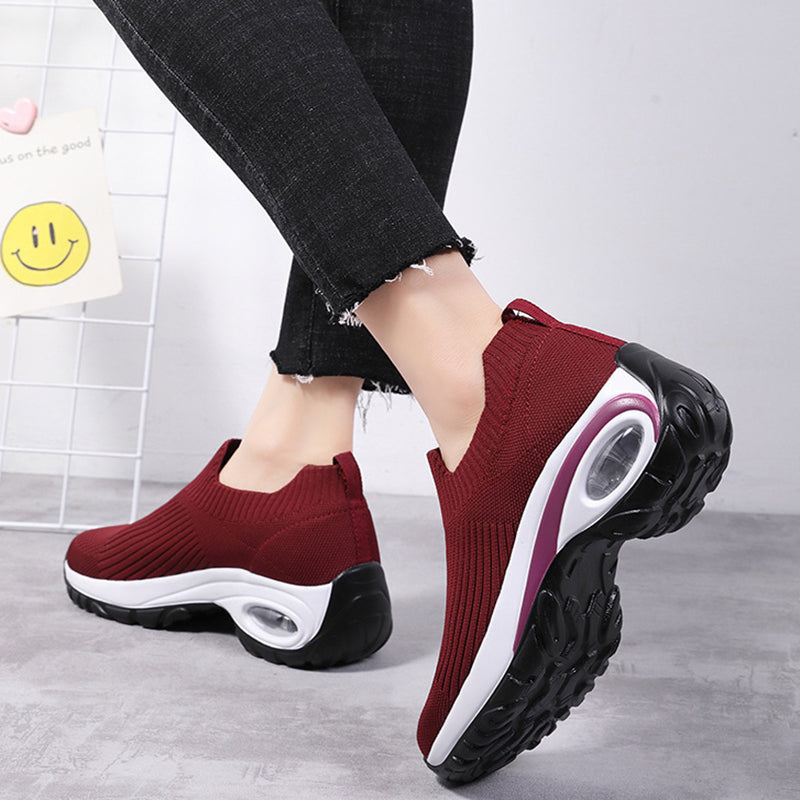 Women’s Breathable Mesh Running Sneakers with Air Cushion