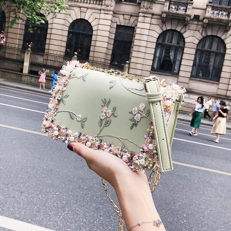 Wild Messenger Chain Shoulder Bag 13x7.5cm with 125cm Strap