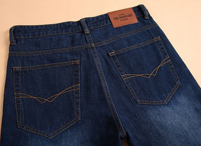 Korean Men's Straight Fit Denim Jeans
