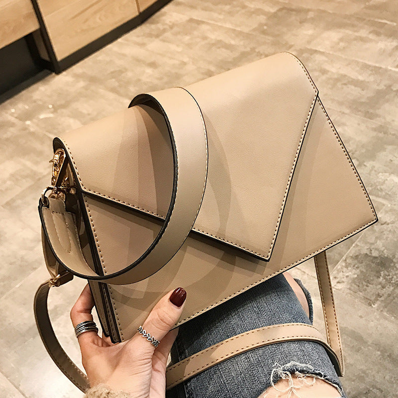Petit sac à bandoulière carré en PU large pour femme