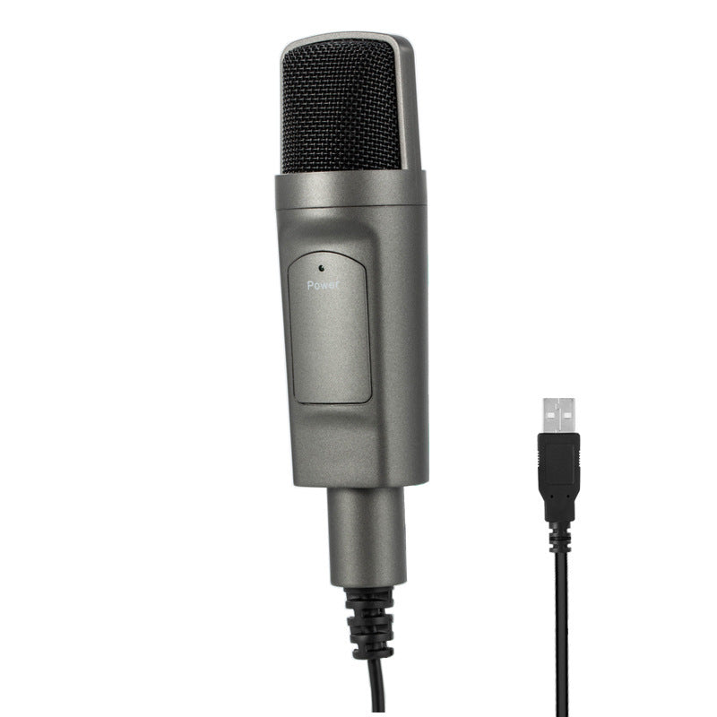 USB Condenser Desktop Microphone for Live Recording and Streaming