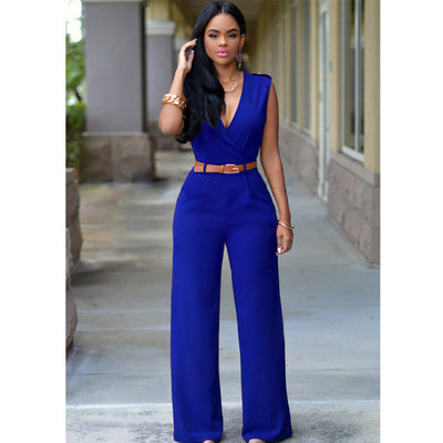 Women’s Fashion Polyester Cotton Jumpsuit Pants