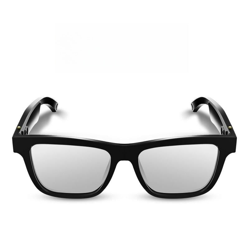 Black Smart Bluetooth Sunglasses with Headset and Transparent Screen