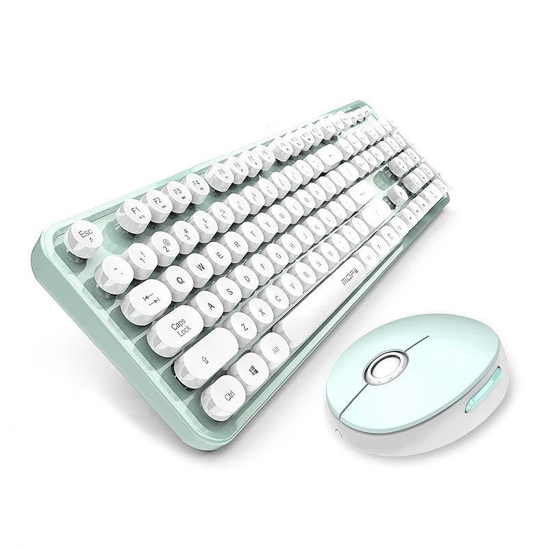 Ensemble Clavier et Souris sans Fil Style Rouge à Lèvres Coloré
