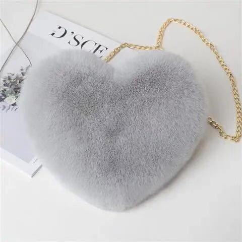 Women's Plush One-Shoulder Crossbody Chain Bag