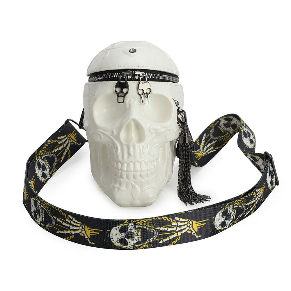 Skull Tassel Small PU Shoulder Bag