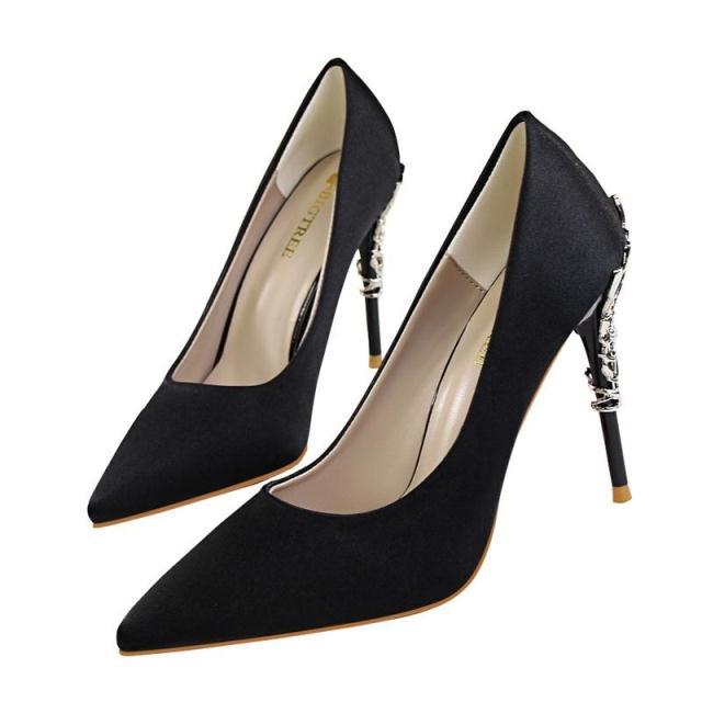 Chaussures de mariage élégantes à talon métallique imperméables 10 cm LAKESHI pour femmes