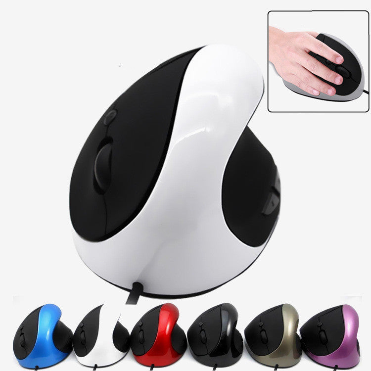 Ergonomic Vertical Wired Mouse with 6 Buttons and Adjustable DPI