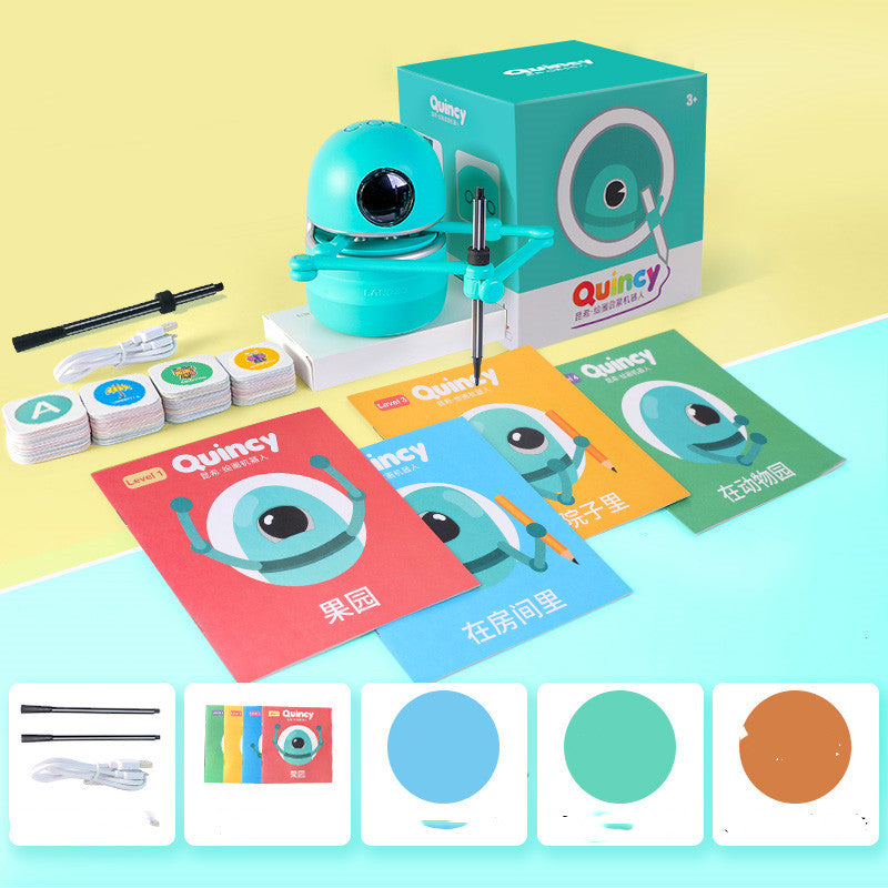 Painting Robot for Kindergarten Children and Students with Learning Cards