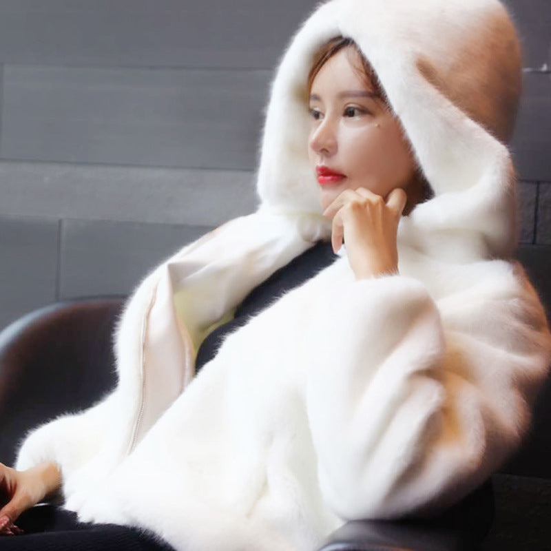 Plush Artificial Fur Coat in Multiple Colors, Sizes S-XXXL