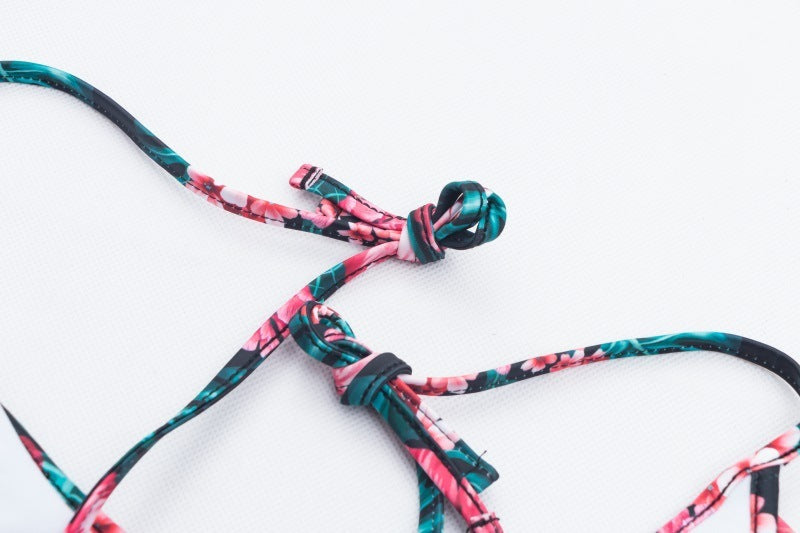 maillot de bain fendu bikini sexy imprimé maillot de bain 