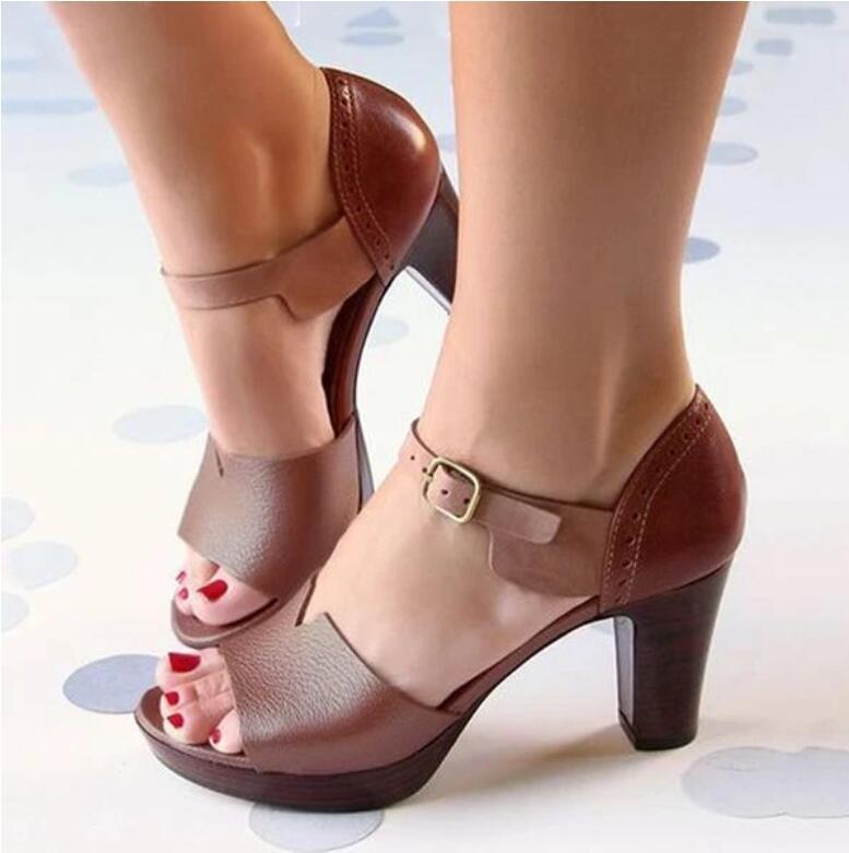 Talons Aiguilles avec Tige en PU Artificiel & Semelle TPR, Style Talon Sac