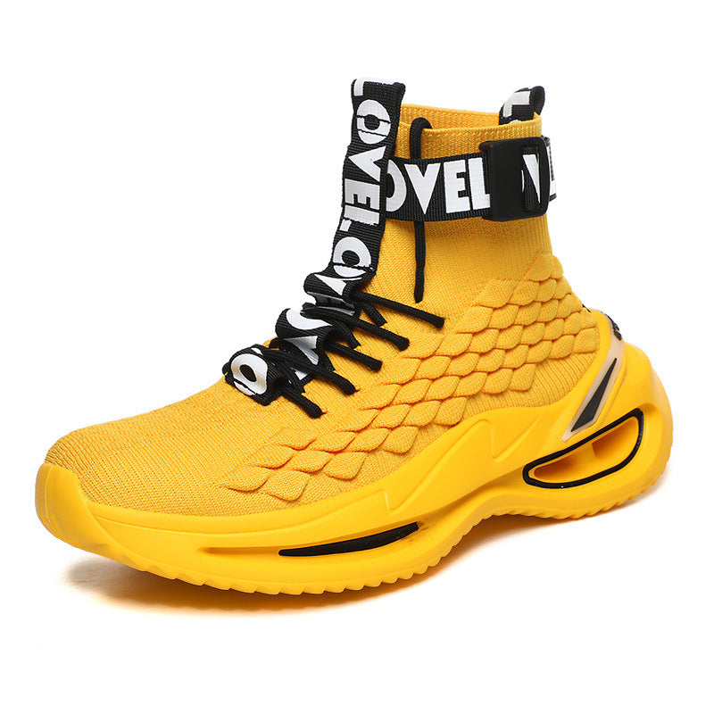 High Top Breathable Mesh Casual Sports Shoes for Men