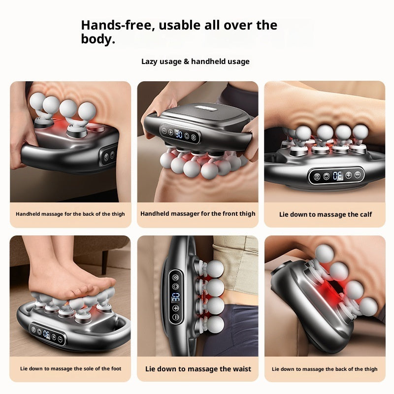 Muscle Relaxation Massage Gun with 16 Heads – Deep Tissue Electric Massager for Back, Shoulders, Legs, and Feet