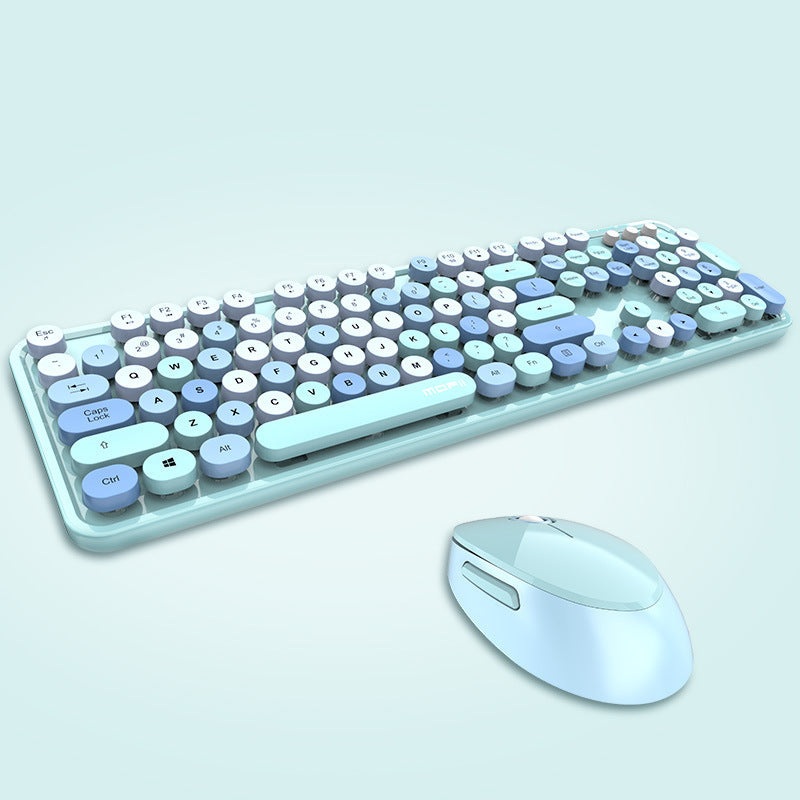 Wireless Keyboard and Mouse Set with 1600DPI Optical and Multimedia Keys