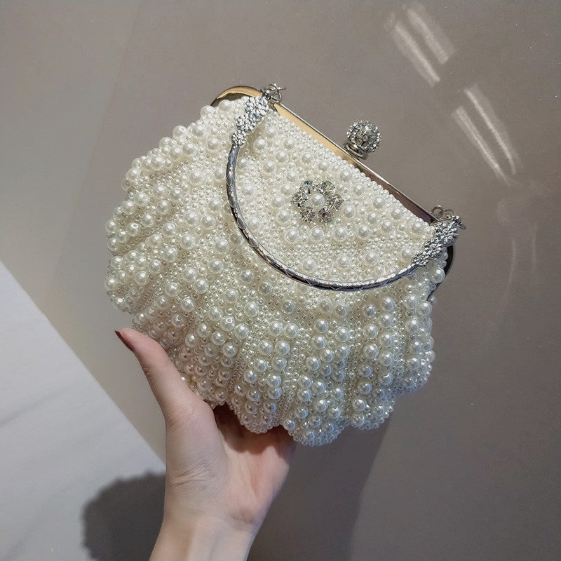 Pochette Femme Sweet Lady Coquillage Perlé 22x18cm