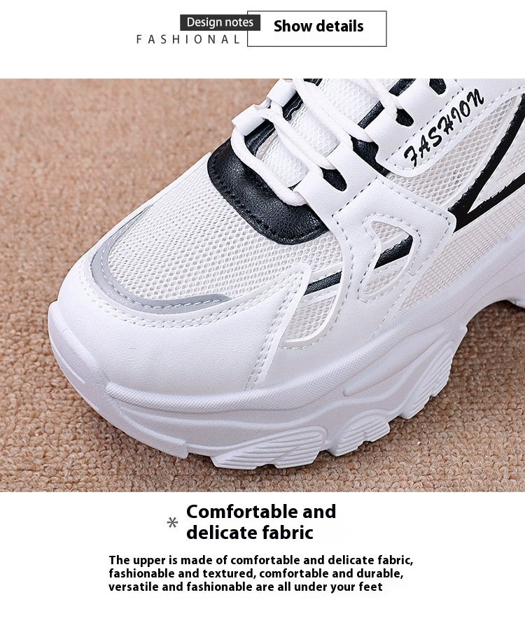 Chaussures de sport décontractées montantes à plateforme (style "Dad Shoes")