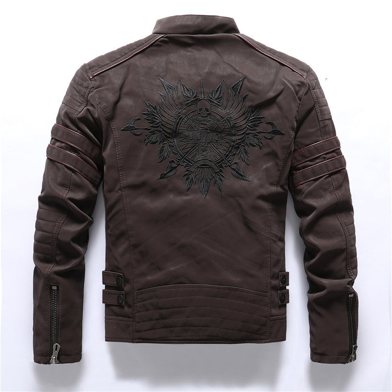 Men's Fashion PU Leather Jackets Coats