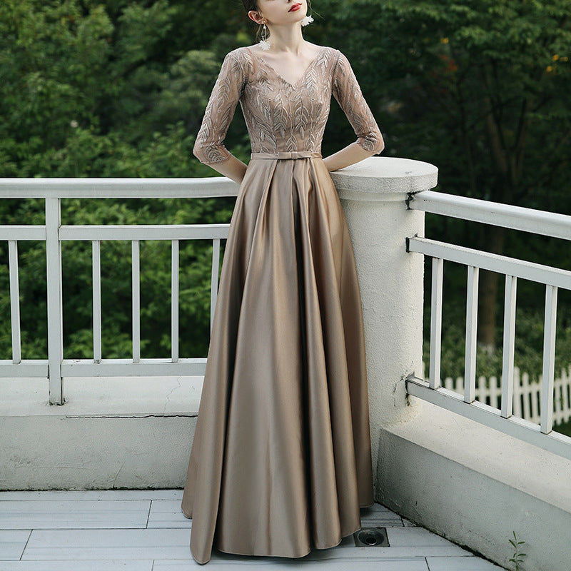 Elegant Sleeveless Banquet Evening Dress for Women in Multiple Colors and Sizes