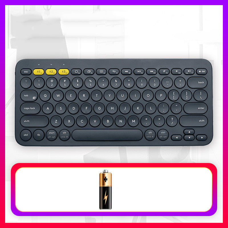Bluetooth Wireless Keyboard for Mobile, Tablet & Notebook - Universal, ABS, 30x14x3cm, Multi-Color