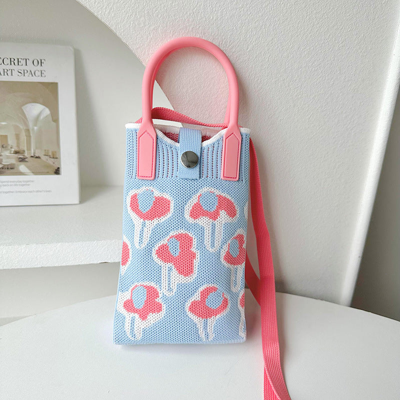 Knitted Mini All-match Small Portable Shoulder Bag