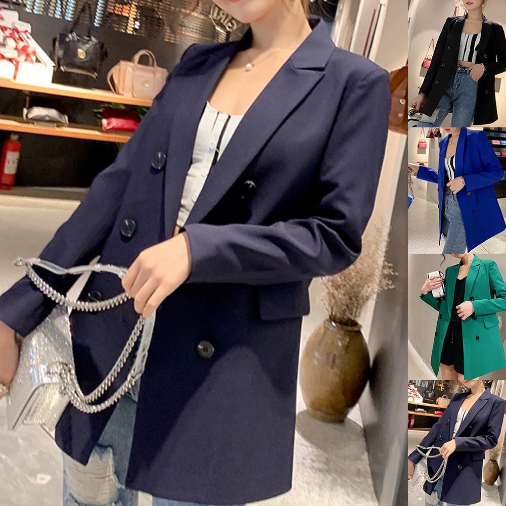 Slim Fit Polyester Fiber Blazer