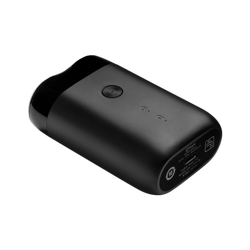 Rasoir rotatif à double lame pour hommes, étanche IPX7 avec chargement Type-C