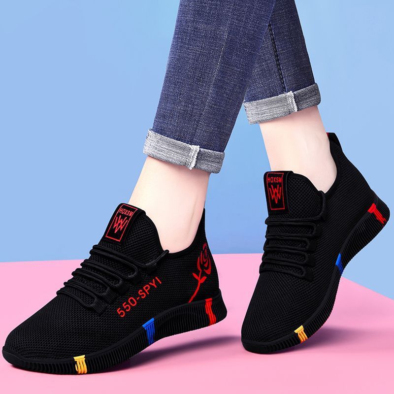 Chaussures de sport plates antidérapantes de loisirs pour femmes