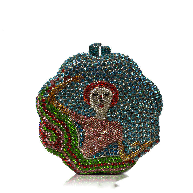 Diamond Rhinestone Ballerina Handheld Dinner Bag 18CM Clutch
