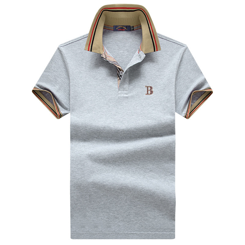 T-shirt d'été à manches courtes en mélange de coton pour hommes