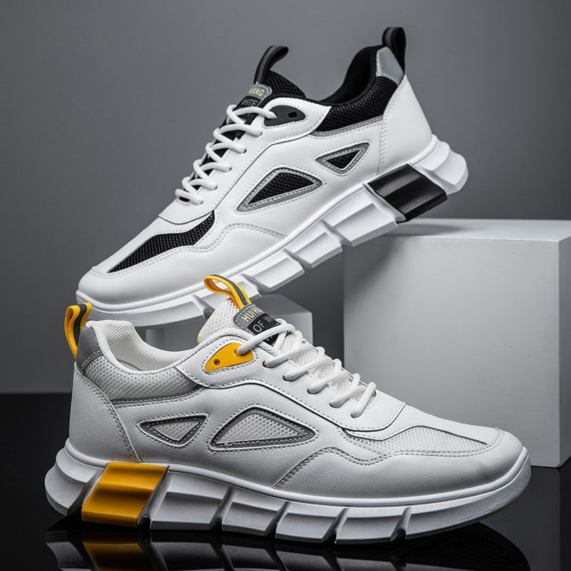 Chaussures de sport blanches décontractées, respirantes et antidérapantes pour hommes