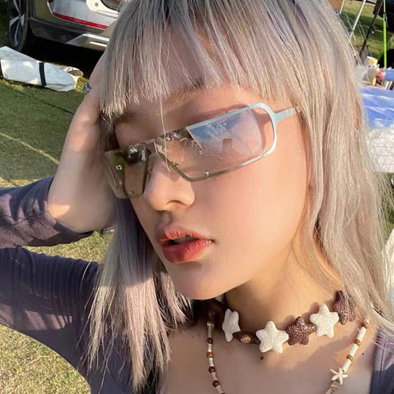 Future Technology Metal Sunglasses